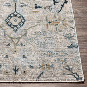 Livabliss Brunswick Traditional Fringe Area Rug Woven Polypropylene Blend for Living Room Entryway Dusty Sage, Lig 5'3" x 5'3" BWK2316-53RD