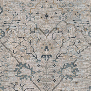 Livabliss Brunswick Traditional Fringe Area Rug Woven Polypropylene Blend for Living Room Entryway Dusty Sage, Lig 5'3" x 5'3" BWK2316-53RD