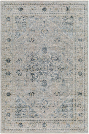 Livabliss Brunswick Medallion Area Rug Turkey Woven Polypropylene Formal Living Room Floor Dusty Sage, Tau 2' x 2'11" BWK2319-23