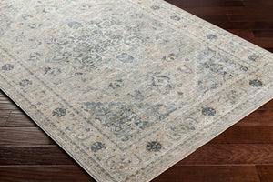 Livabliss Brunswick Medallion Area Rug Turkey Woven Polypropylene Formal Living Room Floor Dusty Sage, Tau 2' x 2'11" BWK2319-23