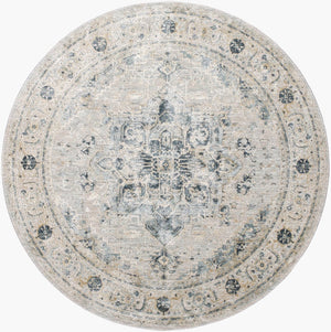 Livabliss Brunswick Medallion Area Rug Turkey Woven Polypropylene Formal Living Room Floor Dusty Sage, Tau 6'7" x 6'7" BWK2319-67RD