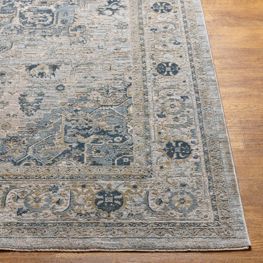 Livabliss Brunswick Medallion Area Rug Turkey Woven Polypropylene Formal Living Room Floor Dusty Sage, Tau 2' x 2'11" BWK2319-23
