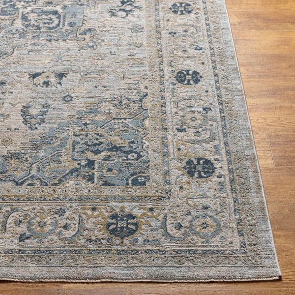 Livabliss Brunswick Medallion Area Rug Turkey Woven Polypropylene Formal Living Room Floor Dusty Sage, Tau 2' x 2'11" BWK2319-23