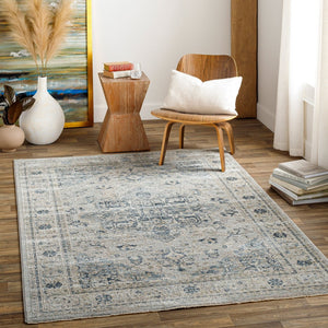 Livabliss Brunswick Medallion Area Rug Turkey Woven Polypropylene Formal Living Room Floor Dusty Sage, Tau 2' x 2'11" BWK2319-23