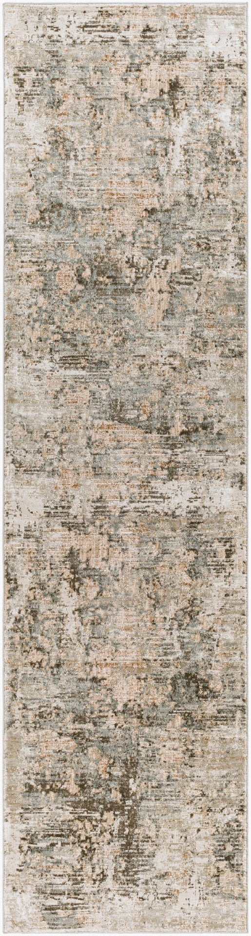 Livabliss Brunswick High Low Pile Area Rug Woven Polypropylene Blend for Large Living Rooms Dusty Sage, Cha 2'7" x 10' BWK2321-2710