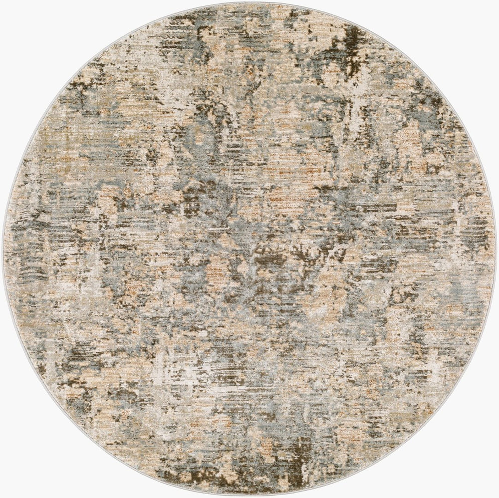 Livabliss Brunswick High Low Pile Area Rug Woven Polypropylene Blend for Large Living Rooms Dusty Sage, Cha 6'7" x 6'7" BWK2321-67RD