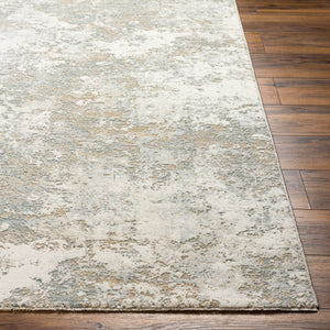 Brunswick BWK-2322 9' x 12'2" Machine Woven Rug BWK2322-9122  Cream, Blue, Olive, Light Slate, Taupe, Seafoam Surya