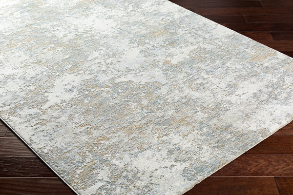Brunswick BWK-2322 9' x 12'2" Machine Woven Rug BWK2322-9122  Cream, Blue, Olive, Light Slate, Taupe, Seafoam Surya