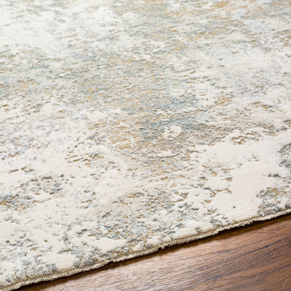 Brunswick BWK-2322 9' x 12'2" Machine Woven Rug BWK2322-9122  Cream, Blue, Olive, Light Slate, Taupe, Seafoam Surya