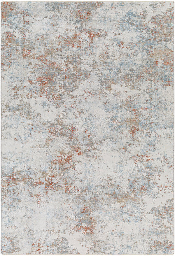 Brunswick BWK-2323 9' x 12'2" Machine Woven Rug BWK2323-9122  Cream, Taupe, Blue, Dusty Coral, Olive, Tan Surya