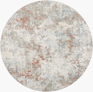 Livabliss Brunswick Geometric Machine Woven Area Rug Polypropylene Blend for Large Living Spaces Cream, Taupe 6'7" x 6'7" BWK2323-67RD