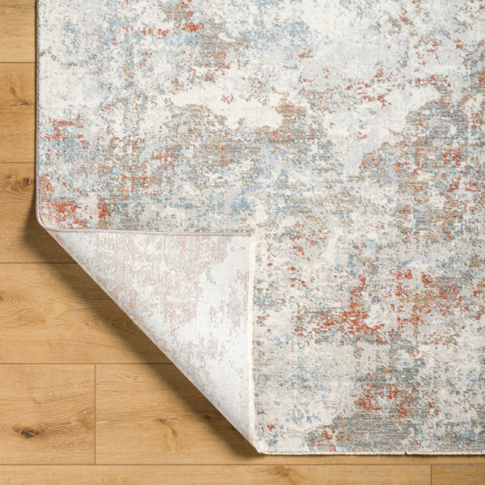 Brunswick BWK-2323 9' x 12'2" Machine Woven Rug BWK2323-9122  Cream, Taupe, Blue, Dusty Coral, Olive, Tan Surya
