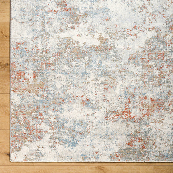 Brunswick BWK-2323 9' x 12'2" Machine Woven Rug BWK2323-9122  Cream, Taupe, Blue, Dusty Coral, Olive, Tan Surya