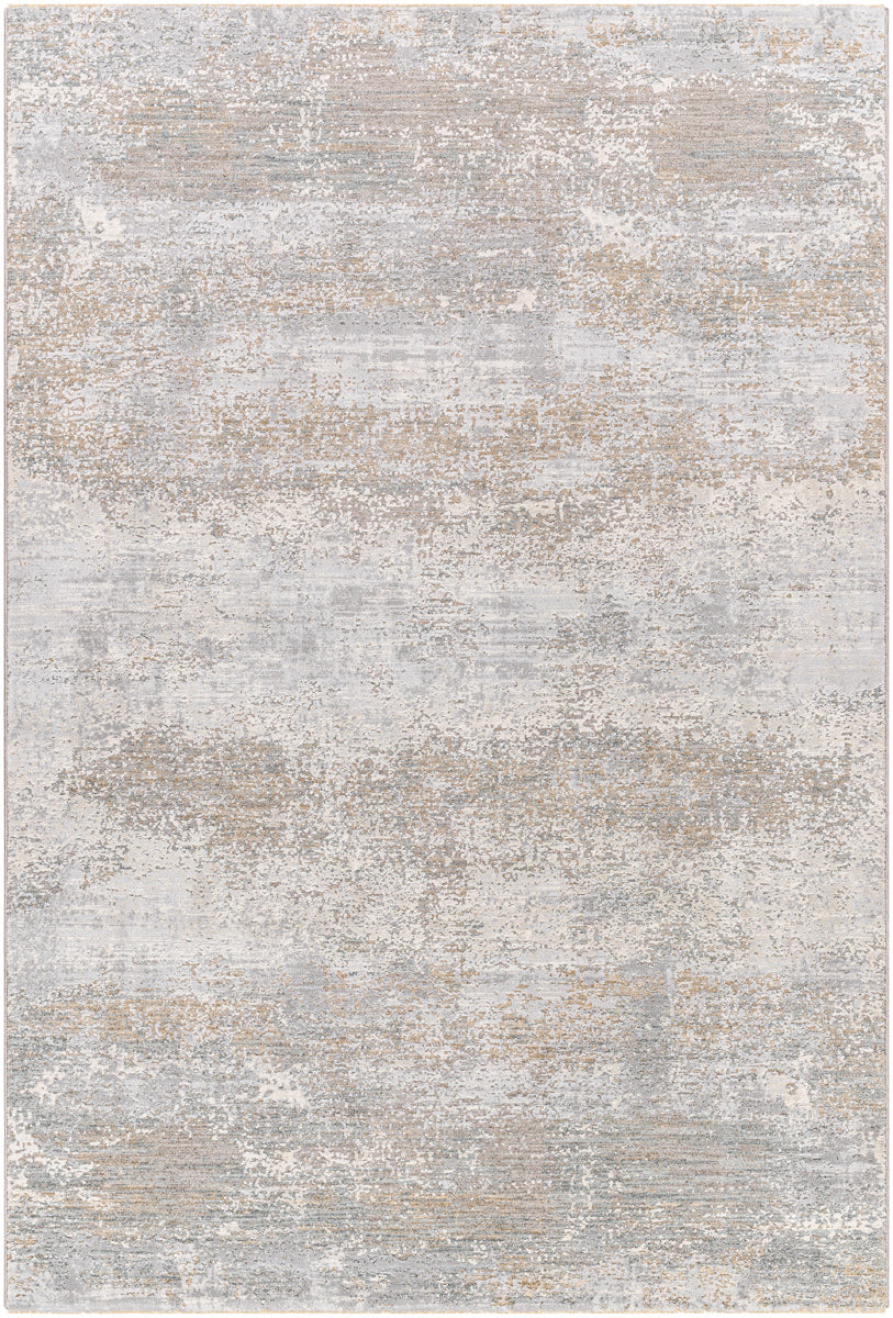 Brunswick BWK-2325 9' x 12'2" Machine Woven Rug BWK2325-9122  Cream, Light Slate, Taupe, Blue, Gray, Seafoam Surya