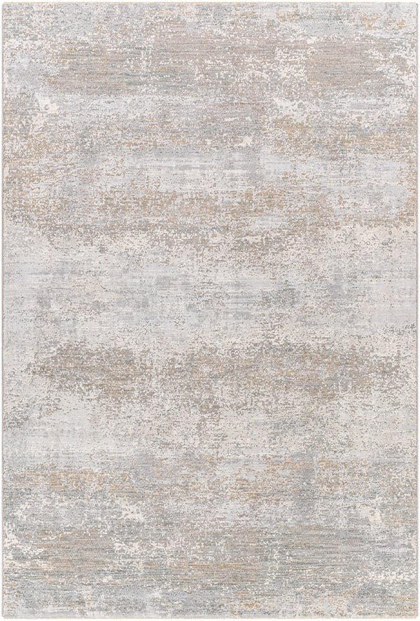 Brunswick BWK-2325 9' x 12'2" Machine Woven Rug BWK2325-9122  Cream, Light Slate, Taupe, Blue, Gray, Seafoam Surya