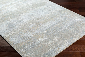 Brunswick BWK-2325 9' x 12'2" Machine Woven Rug BWK2325-9122  Cream, Light Slate, Taupe, Blue, Gray, Seafoam Surya