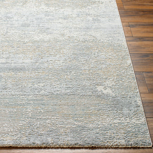 Brunswick BWK-2325 9' x 12'2" Machine Woven Rug BWK2325-9122  Cream, Light Slate, Taupe, Blue, Gray, Seafoam Surya