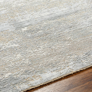 Brunswick BWK-2325 9' x 12'2" Machine Woven Rug BWK2325-9122  Cream, Light Slate, Taupe, Blue, Gray, Seafoam Surya