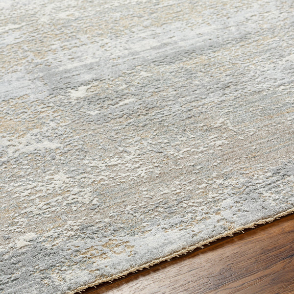 Brunswick BWK-2325 9' x 12'2" Machine Woven Rug BWK2325-9122  Cream, Light Slate, Taupe, Blue, Gray, Seafoam Surya