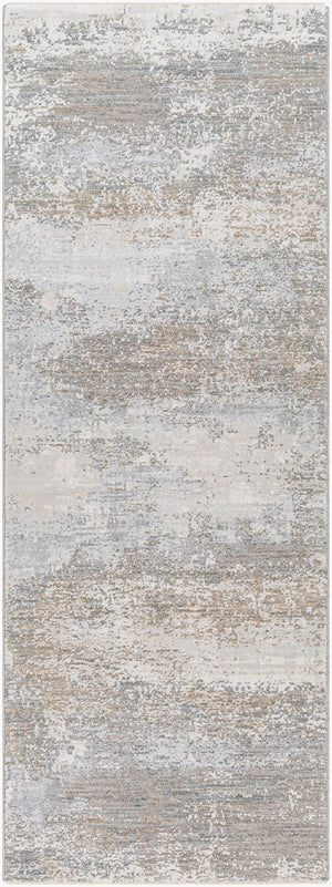 Livabliss Brunswick Geometric Machine Woven Area Rug with Fringe for Living or Dining Rooms Cream, Tan 2'7" x 7'3" BWK2326-2773
