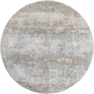 Brunswick BWK-2326 7'10" x 7'10" Round Machine Woven Rug BWK2326-710RD  Cream, Tan, Olive, Blue, Seafoam, Taupe Surya