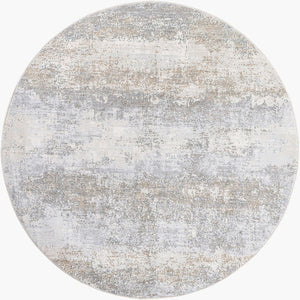 Livabliss Brunswick Geometric Machine Woven Area Rug with Fringe for Living or Dining Rooms Cream, Tan 5'3" x 5'3" BWK2326-53RD