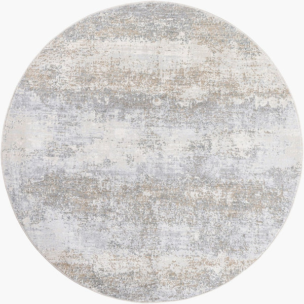 Livabliss Brunswick Geometric Machine Woven Area Rug with Fringe for Living or Dining Rooms Cream, Tan 5'3" x 5'3" BWK2326-53RD