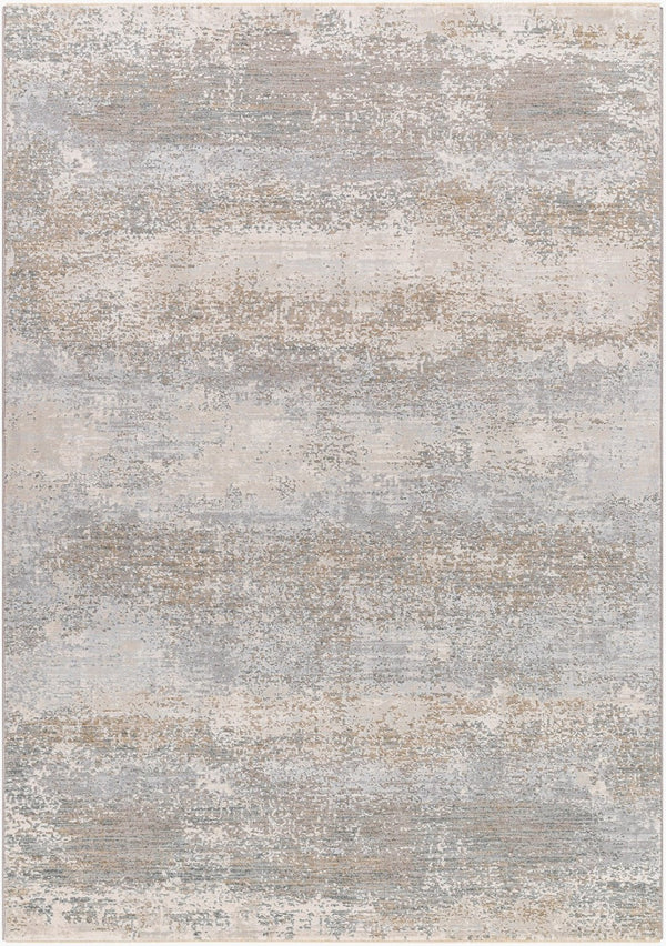 Livabliss Brunswick Geometric Machine Woven Area Rug with Fringe for Living or Dining Rooms Cream, Tan 9' x 12'2" BWK2326-9122