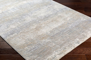 Livabliss Brunswick Geometric Machine Woven Area Rug with Fringe for Living or Dining Rooms Cream, Tan 5'3" x 5'3" BWK2326-53RD