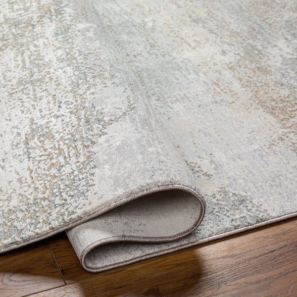 Brunswick BWK-2326 9' x 12'2" Machine Woven Rug BWK2326-9122  Cream, Tan, Olive, Blue, Seafoam, Taupe Surya