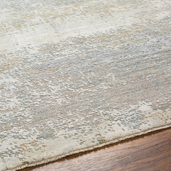 Brunswick BWK-2326 9' x 12'2" Machine Woven Rug BWK2326-9122  Cream, Tan, Olive, Blue, Seafoam, Taupe Surya