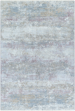 Brunswick BWK-2328 9' x 12'2" Machine Woven Rug BWK2328-9122  Blue, Cream, Tan, Olive, Dusty Pink, Light Slate Surya