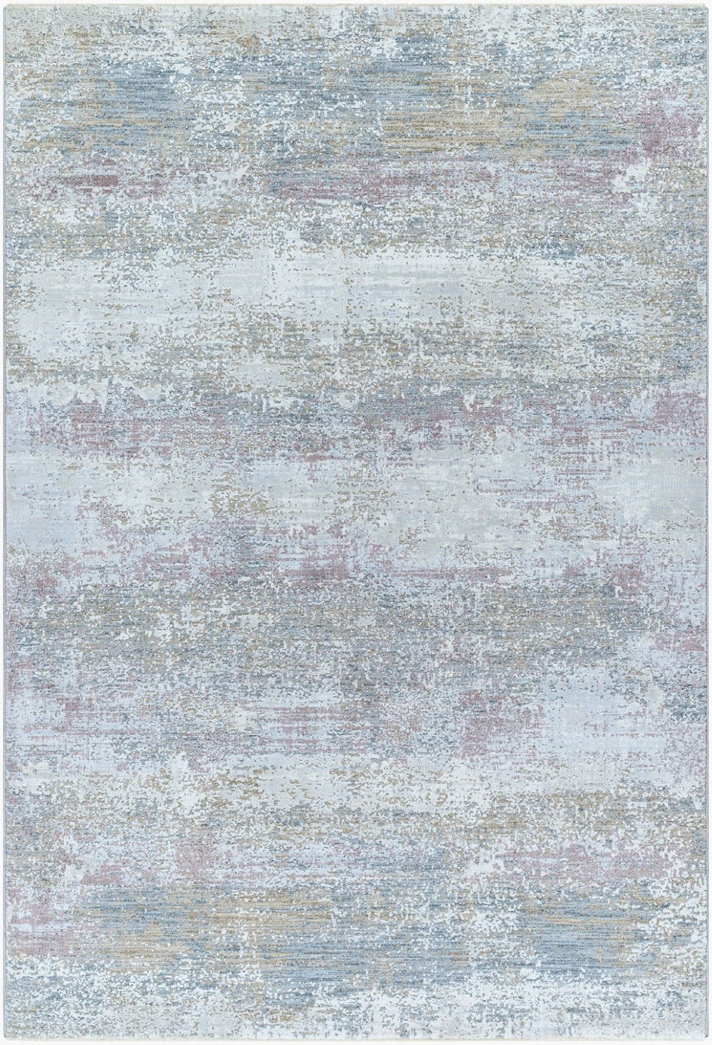 Livabliss Brunswick Geometric Fringe Area Rug Soft Polypropylene Blend for Living Dining Rooms Blue, Cream 10' x 13'11" BWK2328-1014
