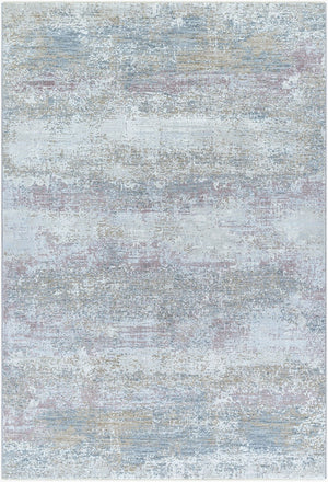 Livabliss Brunswick Geometric Fringe Area Rug Soft Polypropylene Blend for Living Dining Rooms Blue, Cream 10' x 13'11" BWK2328-1014
