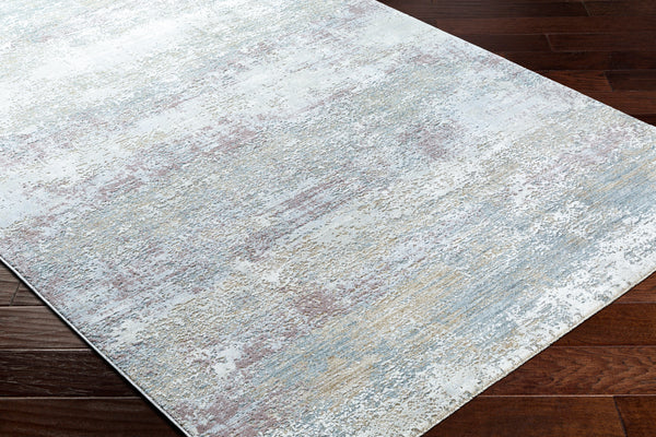 Brunswick BWK-2328 9' x 12'2" Machine Woven Rug BWK2328-9122  Blue, Cream, Tan, Olive, Dusty Pink, Light Slate Surya