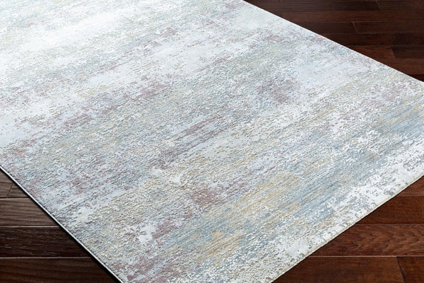 Livabliss Brunswick Geometric Fringe Area Rug Soft Polypropylene Blend for Living Dining Rooms Blue, Cream 10' x 13'11" BWK2328-1014