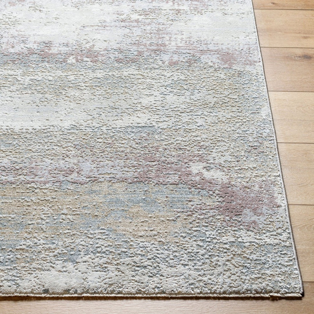 Livabliss Brunswick Geometric Fringe Area Rug Soft Polypropylene Blend for Living Dining Rooms Blue, Cream 10' x 13'11" BWK2328-1014