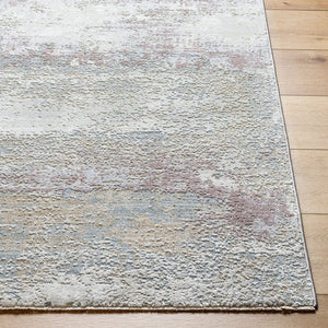 Livabliss Brunswick Geometric Fringe Area Rug Soft Polypropylene Blend for Living Dining Rooms Blue, Cream 10' x 13'11" BWK2328-1014