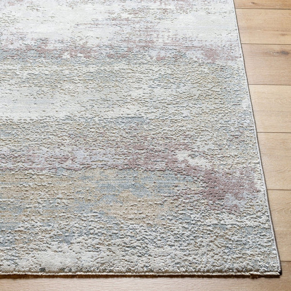 Livabliss Brunswick Geometric Fringe Area Rug Soft Polypropylene Blend for Living Dining Rooms Blue, Cream 10' x 13'11" BWK2328-1014