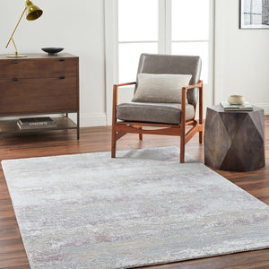 Brunswick BWK-2328 9' x 12'2" Machine Woven Rug BWK2328-9122  Blue, Cream, Tan, Olive, Dusty Pink, Light Slate Surya