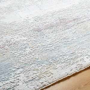 Brunswick BWK-2328 9' x 12'2" Machine Woven Rug BWK2328-9122  Blue, Cream, Tan, Olive, Dusty Pink, Light Slate Surya