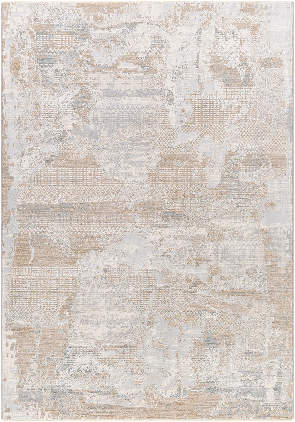 Brunswick BWK-2329 9' x 12'2" Machine Woven Rug BWK2329-9122  Cream, Light Slate, Blue, Olive, Seafoam, Taupe Surya
