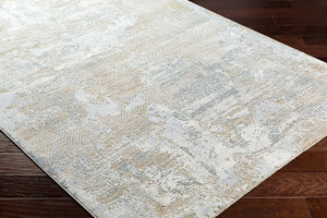Brunswick BWK-2329 9' x 12'2" Machine Woven Rug BWK2329-9122  Cream, Light Slate, Blue, Olive, Seafoam, Taupe Surya
