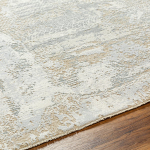 Brunswick BWK-2329 9' x 12'2" Machine Woven Rug BWK2329-9122  Cream, Light Slate, Blue, Olive, Seafoam, Taupe Surya