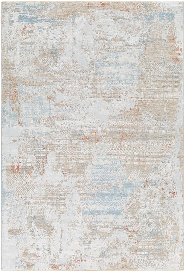 Brunswick BWK-2330 9' x 12'2" Machine Woven Rug BWK2330-9122  Blue, Taupe, Cream, Seafoam, Olive, Tan Surya