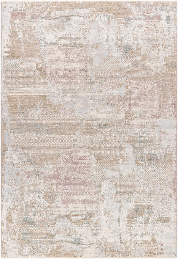 Livabliss Brunswick Geometric Fringe Area Rug Polypropylene Blend for Living and Dining Rooms Cream, Light Sl 9' x 12'2" BWK2331-9122