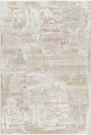 Livabliss Brunswick Geometric Fringe Area Rug Polypropylene Blend for Living and Dining Rooms Cream, Light Sl 5' x 7'5" BWK2331-575