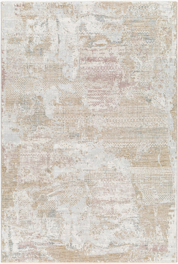 Livabliss Brunswick Geometric Fringe Area Rug Polypropylene Blend for Living and Dining Rooms Cream, Light Sl 5' x 7'5" BWK2331-575