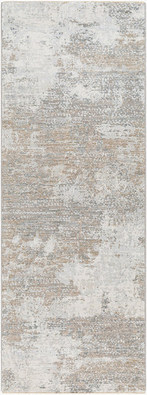 Livabliss Brunswick Geometric Machine Woven Area Rug Polypropylene Blend for Large Living Spaces Cream, Tan 2'7" x 10' BWK2332-2710
