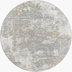 Livabliss Brunswick Geometric Machine Woven Area Rug Polypropylene Blend for Large Living Spaces Cream, Tan 5'3" x 5'3" BWK2332-53RD